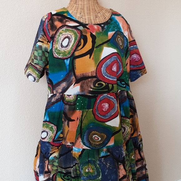 YESNO Dresses Multicolor Tiered Dress With Pockets Poshmark